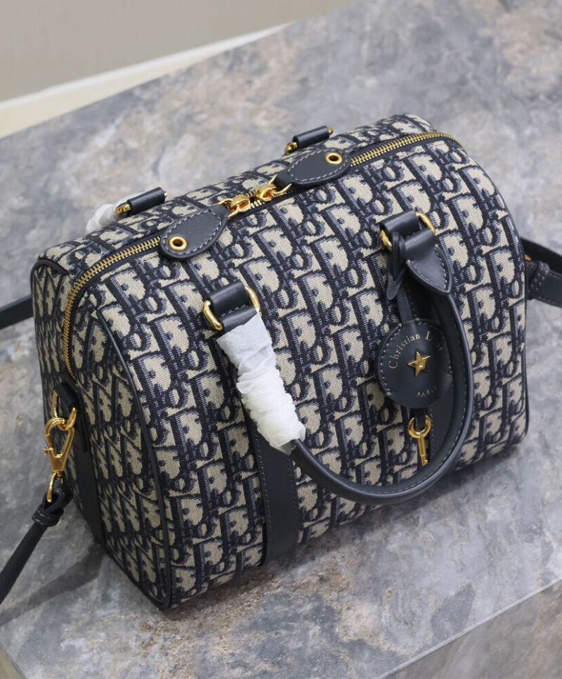 Christian Dior Groove 25 Bag Dark Blue